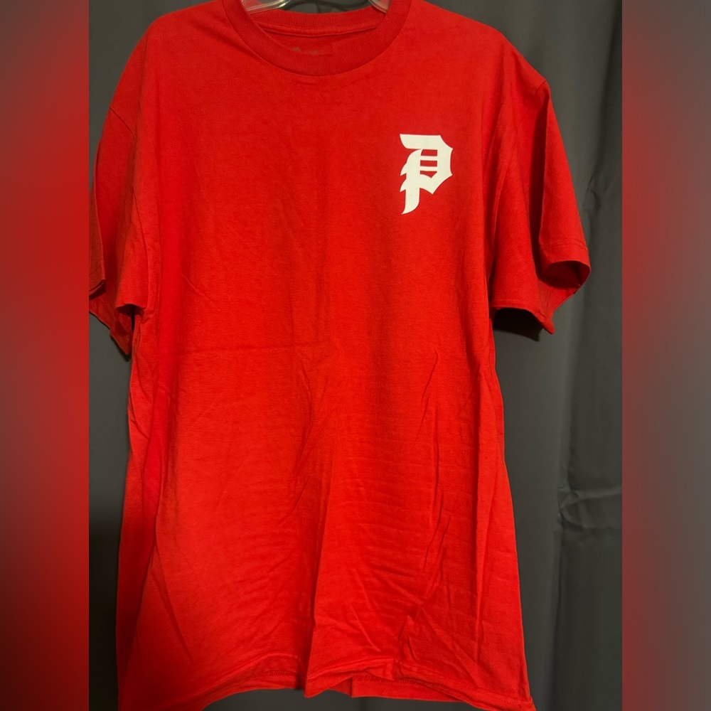 Primitive red dirty p tee